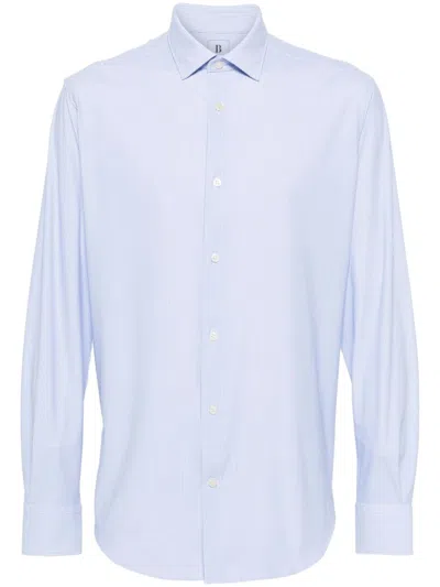 Boggi Milano Striped Shirt In Blue