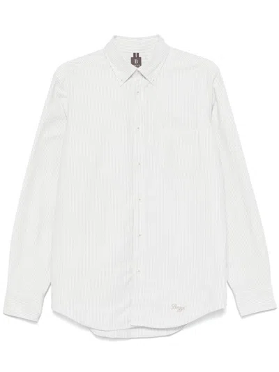 Boggi Milano Striped Shirt In White