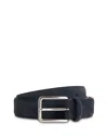 Boggi Milano Suede Belt In Blue