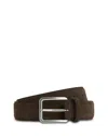 Boggi Milano Suede Belt In Green
