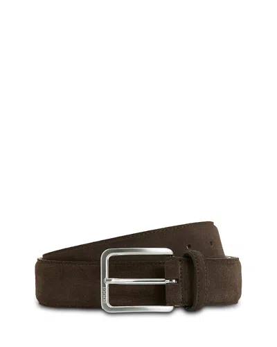 Boggi Milano Suede Belt In Green