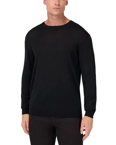 Boggi Milano Superfine Merino Wool Sweater In Black