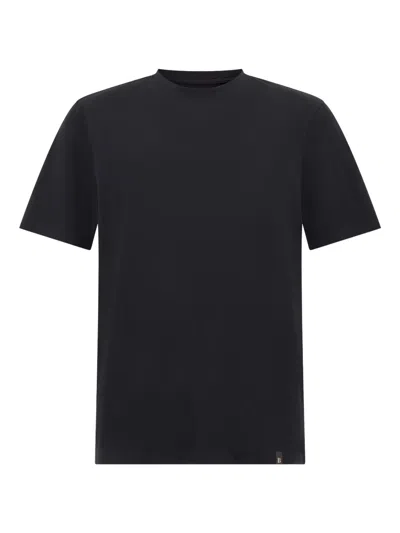 Boggi Milano T-shirt In Stretch Supima Cotton In Black