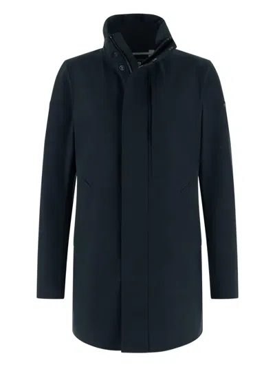 Boggi Milano Technical Patch Car Coat In Blue