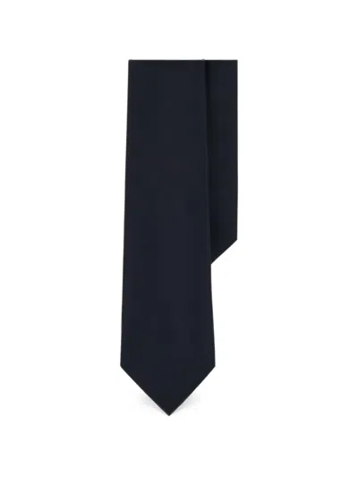 Boggi Milano Tie In Wool-cashmere In Blue