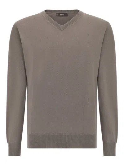 Boggi Milano V-neck Sweater In Gray