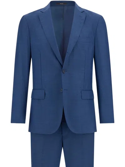 Boggi Milano Virgin Wool Suit In Blue