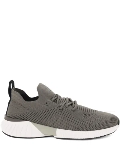 Boggi Milano Willow Knit Sneakers In Gray