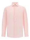 Boggi Milano Windsor-collar Cotton Shirt In Pink