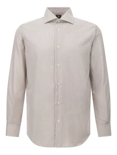 Boggi Milano Windsor-collar Shirt In Neutral