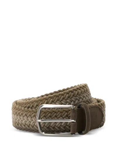 Boggi Milano Woven Elasticated Belt In Metallic