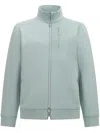Boggi Milano Zip-up Scuba Sweatshirt In Green