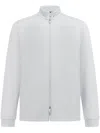 Boggi Milano Zip-up Sweatshirt In White
