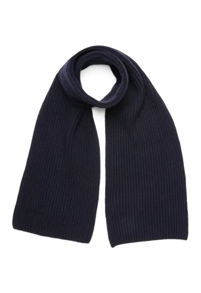 Boglioli Man Scarf Black Size - Cashmere In Blue