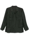 Boglioli Dark Green Linen Jacket