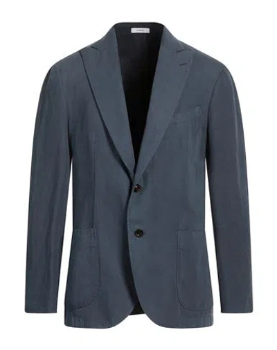 Boglioli Man Blazer Navy Size 42 Cotton, Linen