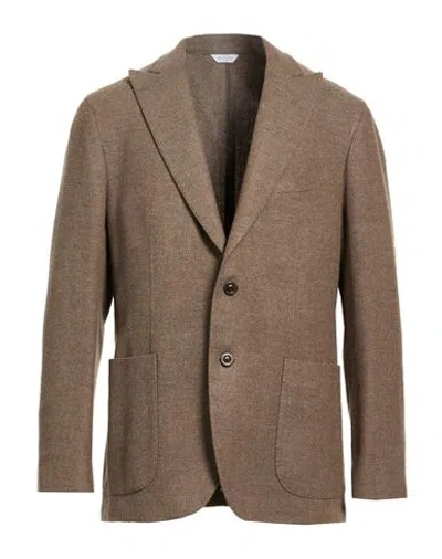 Boglioli Man Blazer Taupe Size 44 Wool, Cashmere