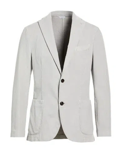 Boglioli Man Blazer Light Grey Size 40 Cotton, Modal, Elastane