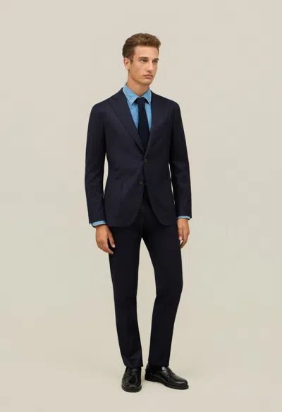 Boglioli 14-micron Wool Silk K-suit In Blue