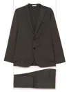 Boglioli Wool Double-breasted Suit In Grey