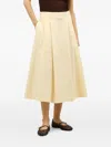 Boglioli Light Popeline Pleated Skirt