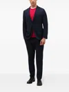 Boglioli Superlight Flannel B-line Suit In Blue