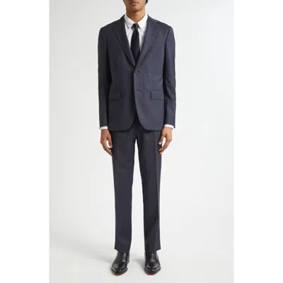 Boglioli B-line Pinstripe Virgin Wool Suit In Blue