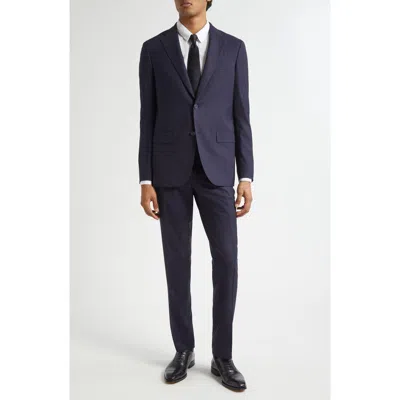 Boglioli B-line Virgin Wool Suit In Blue