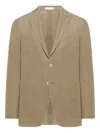 Boglioli Beige Double-breasted Jacket With Notched Lapel And Tailored Fit In Brown