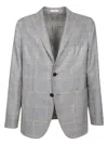 Boglioli White/beige Seersucker Jacket In Beige