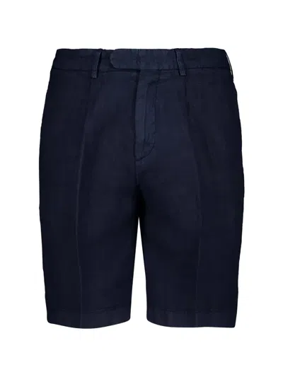 Boglioli Belt Loops Shorts In Blue