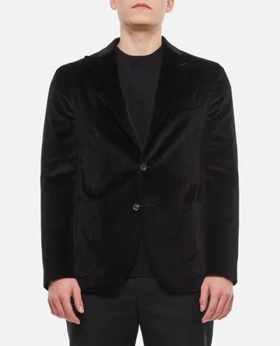 BOGLIOLI BLACK SINGLE BREASTED BLAZER