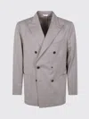Boglioli Double-breasted Jacket In Gray