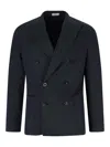 Boglioli Double-breasted Blazer In Blue