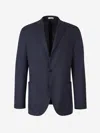Boglioli Single-breasted Blazer In Navy Blue