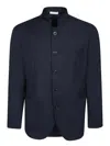 Boglioli Blue Hopsack Jacket In Blue