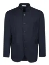 Boglioli Blue Hopsack Jacket In Blue