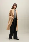 Boglioli Blended Wool Double-breasted Coat In Brown