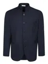 Boglioli Blue Hopsack Jacket In Blue