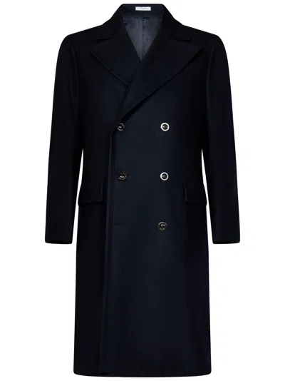 Boglioli Blue Wool Coat