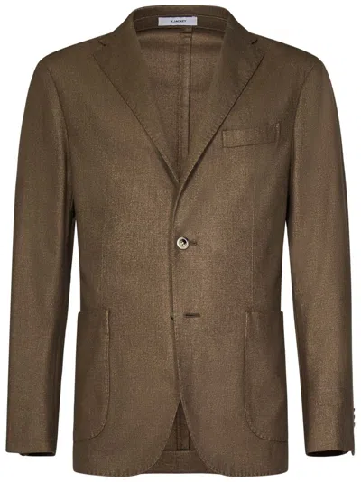 BOGLIOLI BOGLIOLI BOGLIOLI MELANGE BLAZER WITH RELAXED FIT AND PATCH POCKETS