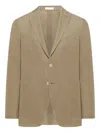 Boglioli Beige Double-breasted Jacket With Notched Lapel And Tailored Fit In Neutral