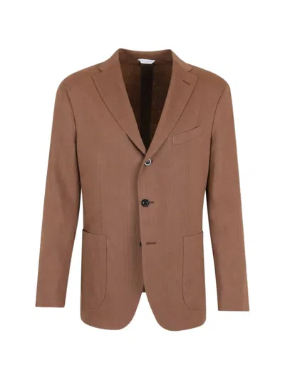 Boglioli 버튼 블레이저 In Brown