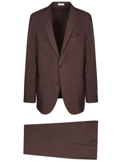 Boglioli Brown Cotton Suit