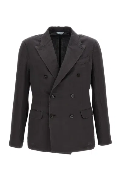 Boglioli Brown 'dover Double-breasted' Cotton Jacket