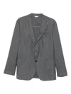 Boglioli Button Blazer In Gray