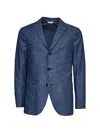 Boglioli Buttoned Blazer In Blue
