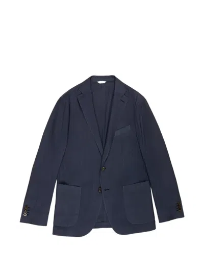 Boglioli Buttoned Blazer In Blue
