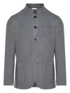 Boglioli Buttoned Collarless Jacket In Pattern