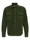 Boglioli Buttoned Corduroy Overshirt In Green